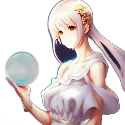 staff, dress, jewelry, weapon, anime, fantasy art, concept art, pixel art transparent PNG cut-out