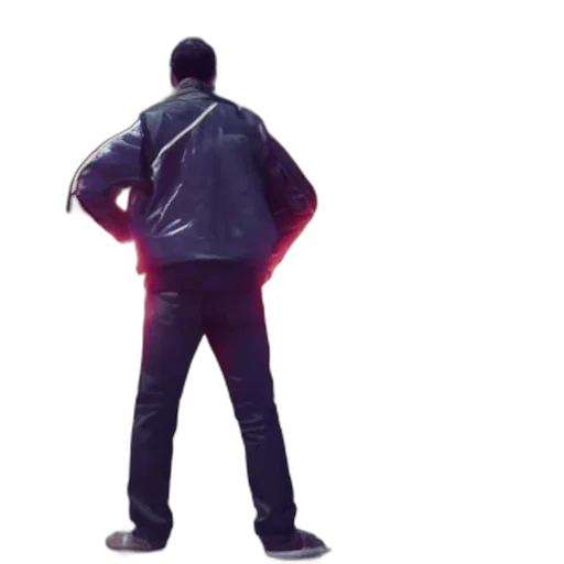 jacket, staff, concept art, 3d render transparent PNG cut-out