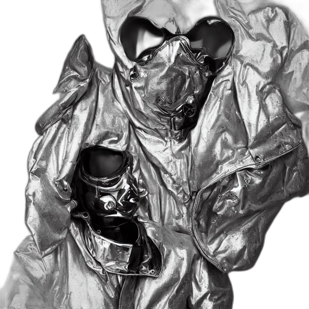 mask, jacket, robot, face transparent PNG cut-out