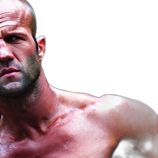 photorealistic, jason, statham, rambo transparent PNG cut-out