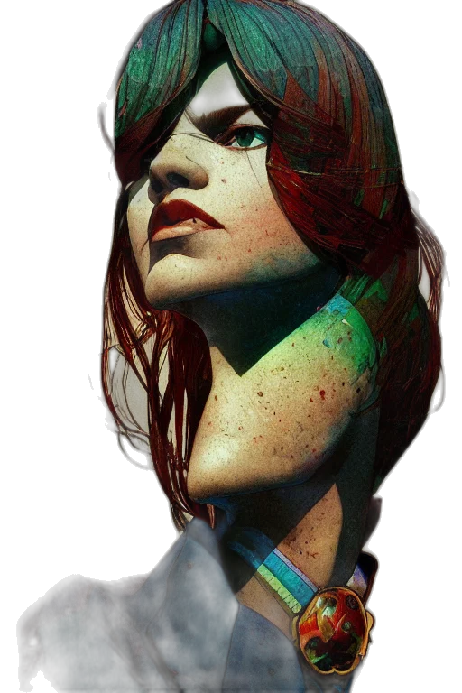 face, mask, robot, jacket transparent PNG cut-out