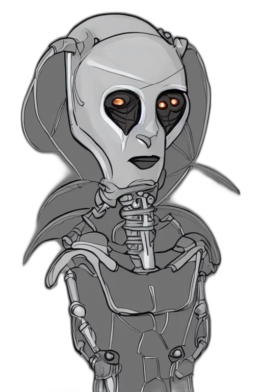 robot, mask, staff, concept art transparent PNG cut-out