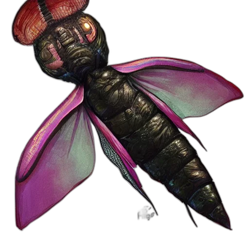 creature, animal, staff, umbrella, concept art, watercolor, fantasy art, pixel art transparent PNG cut-out