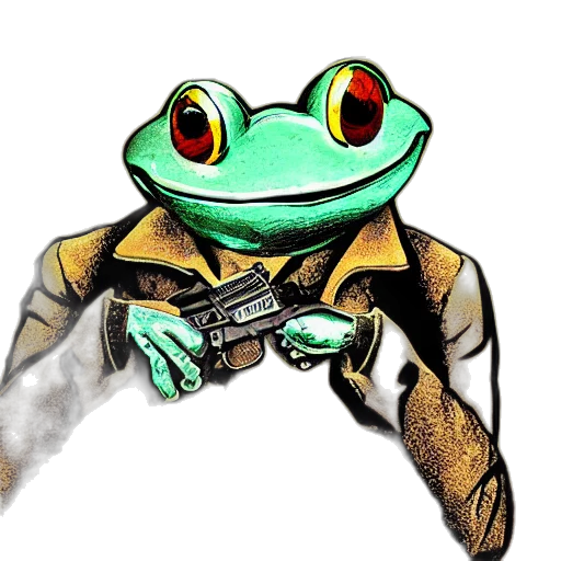 jacket, mask, animal, staff, concept art, watercolor, pixel art, comic book art transparent PNG cut-out