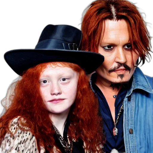 hair, photo, johnny, depp transparent PNG cut-out