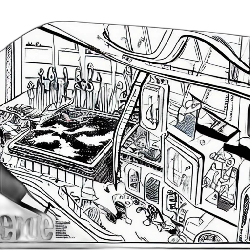 car, concept art, comic book art, cartoon, cyberpunk, outer space, underwater, city street transparent PNG cut-out