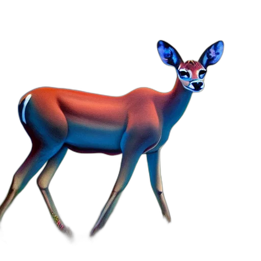 animal, creature, staff, crown, 3d render, concept art, photorealistic, fantasy art transparent PNG cut-out
