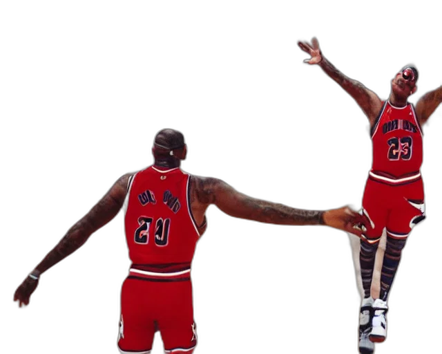 concept art, 3d render, dennis, rodman transparent PNG cut-out