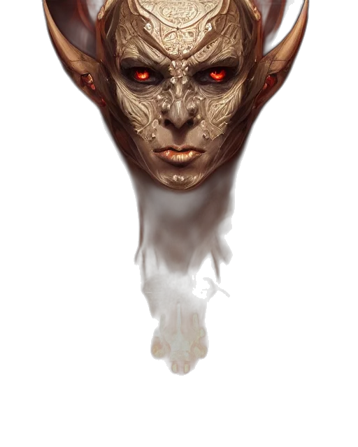 mask, face, creature, dragon transparent PNG cut-out