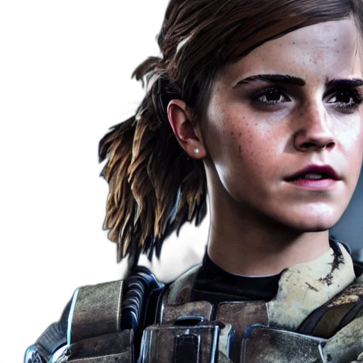 face, concept art, photorealistic, emma transparent PNG cut-out