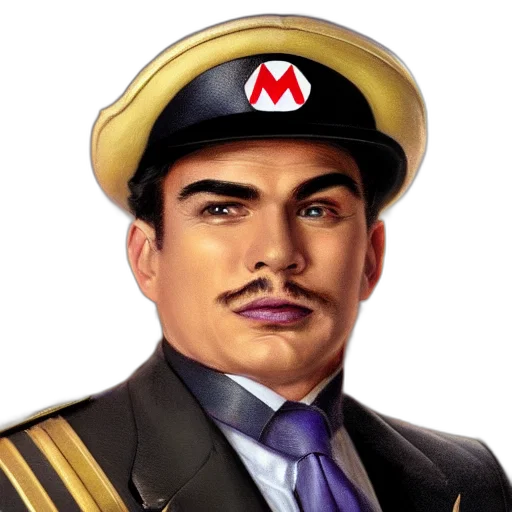staff, face, hat, pixel art, photorealistic, concept art, cartoon, mario transparent PNG cut-out