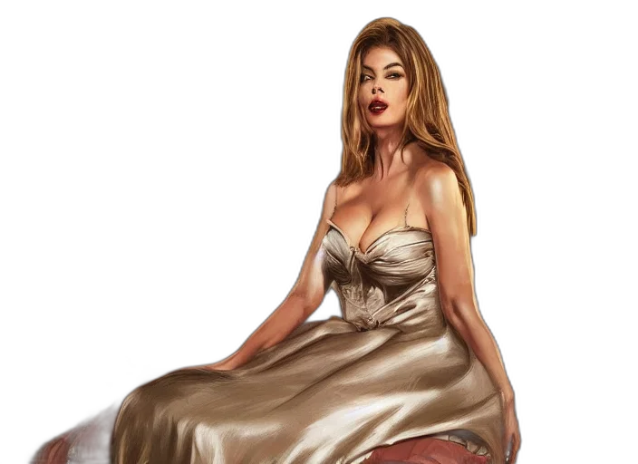dress, concept art, fantasy art, photorealistic transparent PNG cut-out