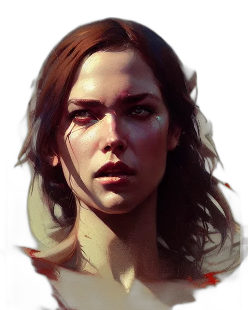 face, concept art, photorealistic, fantasy art transparent PNG cut-out