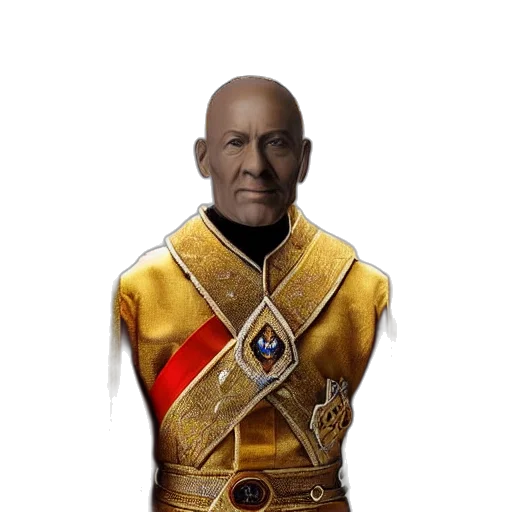 staff, jacket, robot, crown transparent PNG cut-out