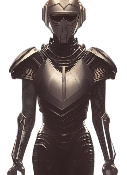 robot, mask, concept art, 3d render transparent PNG cut-out