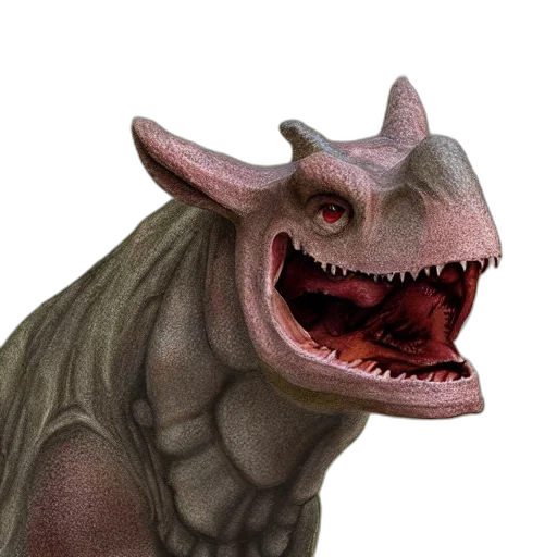 creature, dragon, animal, face transparent PNG cut-out