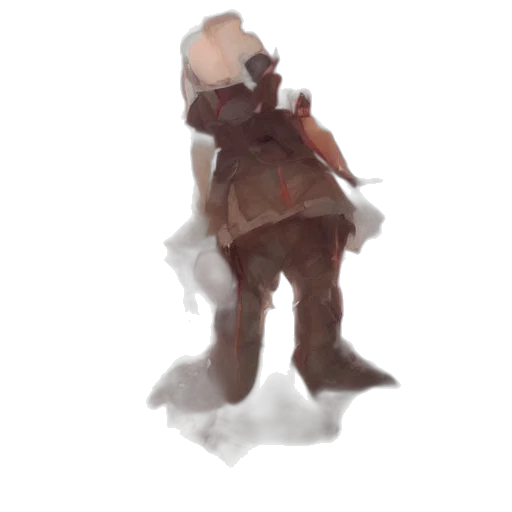 staff, mask, creature, jacket transparent PNG cut-out