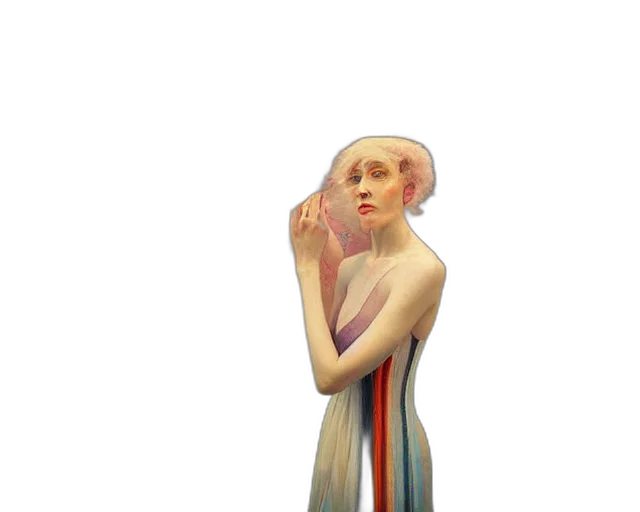 dress, face, mask, creature transparent PNG cut-out
