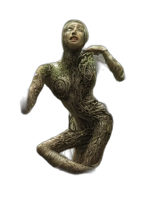 creature, mask, tree, hair transparent PNG cut-out