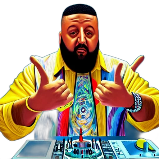 jacket, cartoon, concept art, ultra, realistic, portrait, khaled, studio transparent PNG cut-out