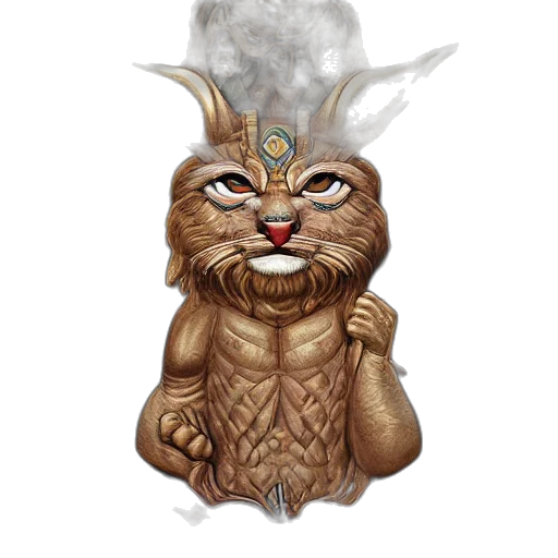 staff, mask, dragon, creature, fantasy art, concept art, photorealistic, pixel art transparent PNG cut-out