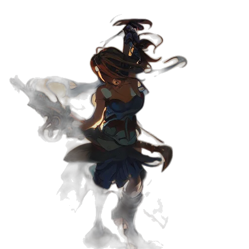 staff, dress, dragon, weapon transparent PNG cut-out