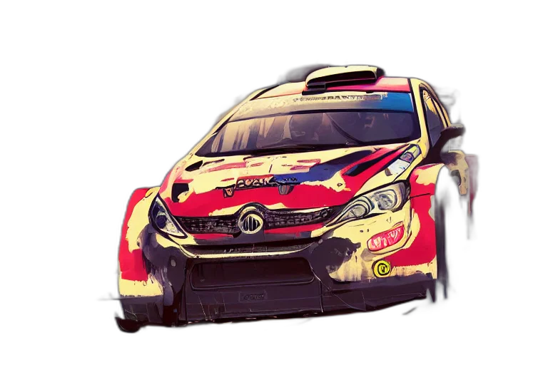 car, concept art, photorealistic, wrc transparent PNG cut-out