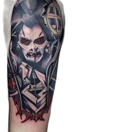 fantasy art, photo, tattoo, sleeve transparent PNG cut-out
