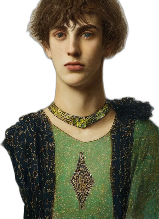 face, jewelry, crown, staff transparent PNG cut-out