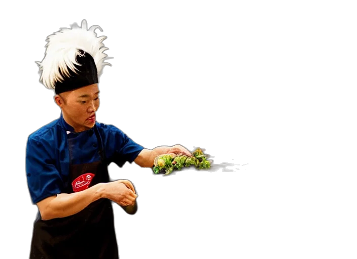 staff, food, hat, photorealistic, concept art, photo, rooster, working transparent PNG cut-out