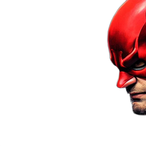 mask, face, animal, comic book art, photorealistic, 3d render, concept art, red transparent PNG cut-out
