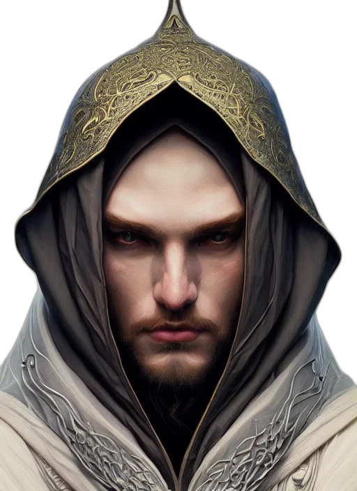 face, staff, fantasy art, concept art transparent PNG cut-out