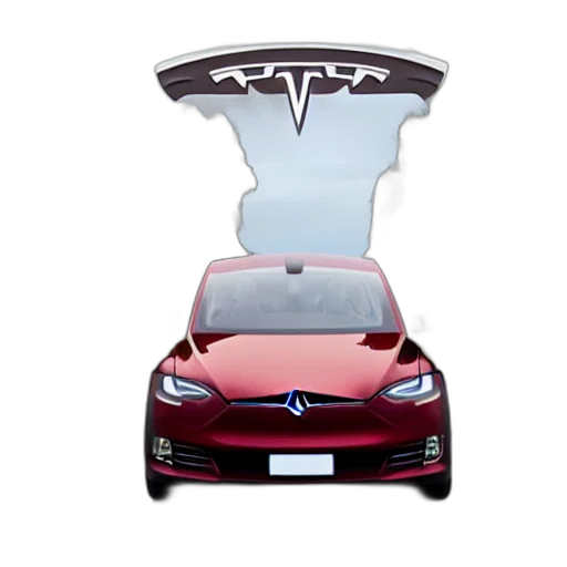 car, robot, 3d render, concept art, tesla, hovering, truck transparent PNG cut-out