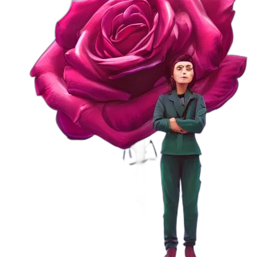 flower, jacket, concept art, pixel art transparent PNG cut-out