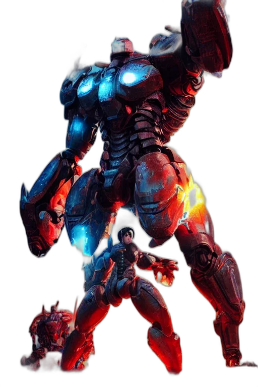 robot, weapon, concept art, comic book art transparent PNG cut-out