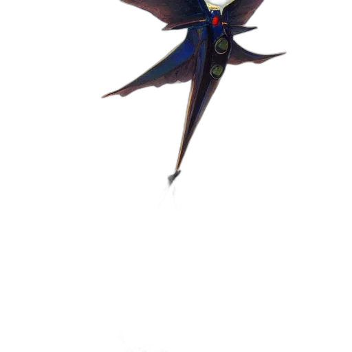 dragon, staff, umbrella, creature transparent PNG cut-out