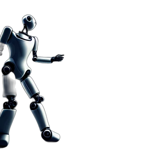 robot, 3d render, concept art, cyberpunk, cartoon, two, subject, composition transparent PNG cut-out