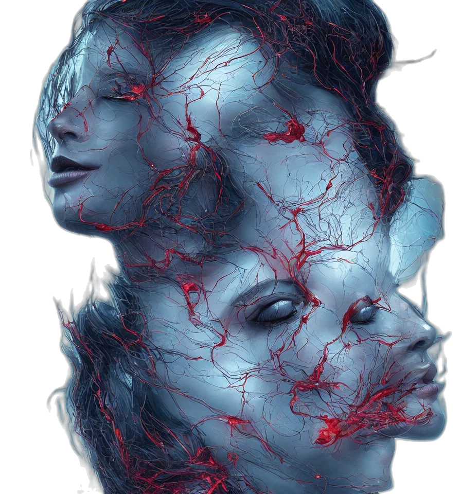 mask, face, hair, crown transparent PNG cut-out