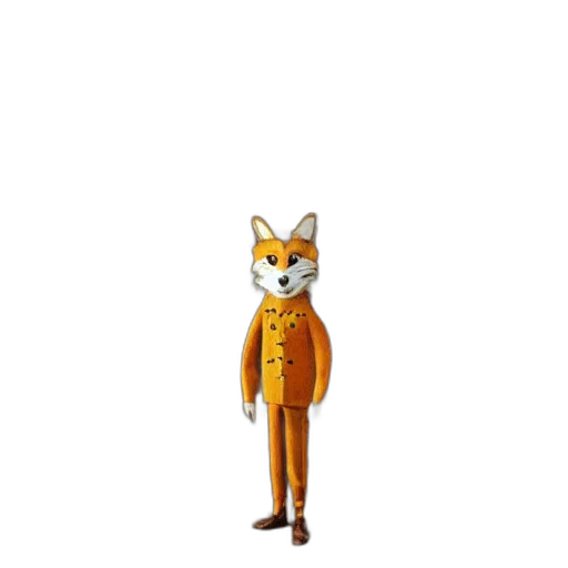 animal, staff, jacket, creature, concept art, 3d render, pixel art, cartoon transparent PNG cut-out