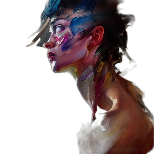 face, mask, dragon, creature, cyberpunk, photorealistic, fantasy art, watercolor transparent PNG cut-out