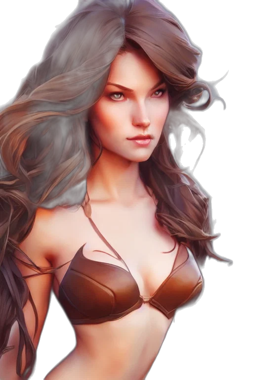 hair, fantasy art, photorealistic, concept art transparent PNG cut-out