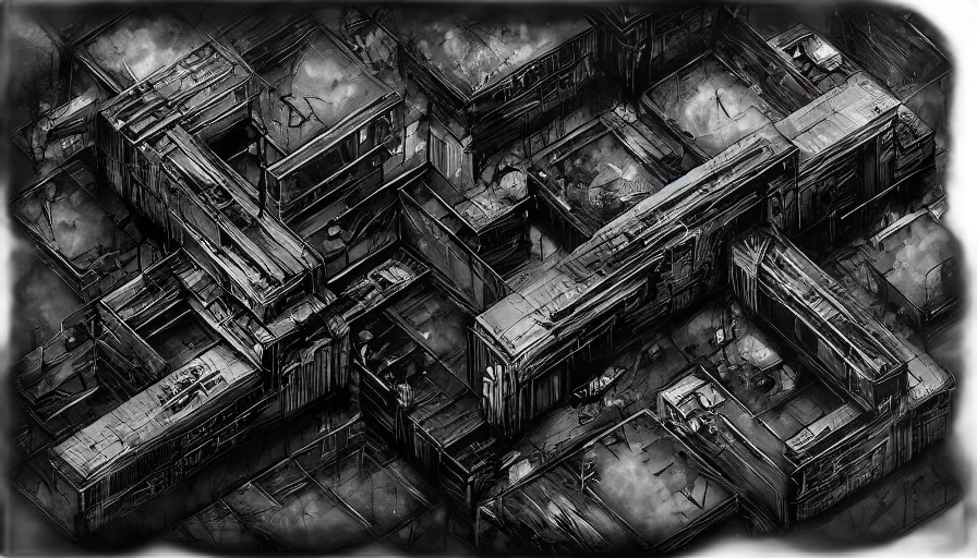 building, car, robot, furniture, concept art, cyberpunk, comic book art, photorealistic transparent PNG cut-out