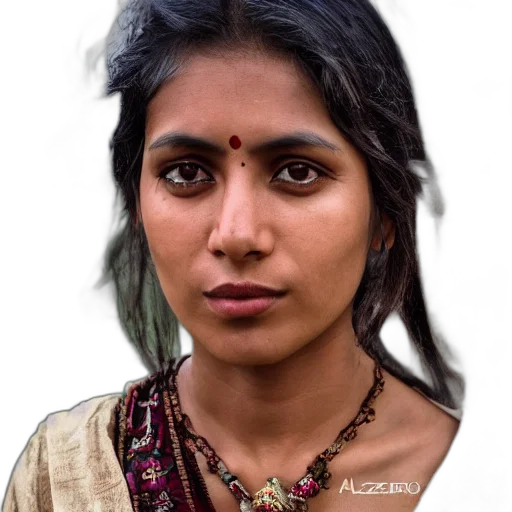face, jewelry, staff, hair transparent PNG cut-out