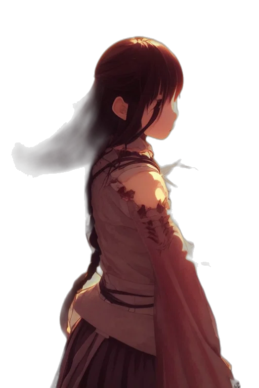 dress, jacket, staff, sword transparent PNG cut-out