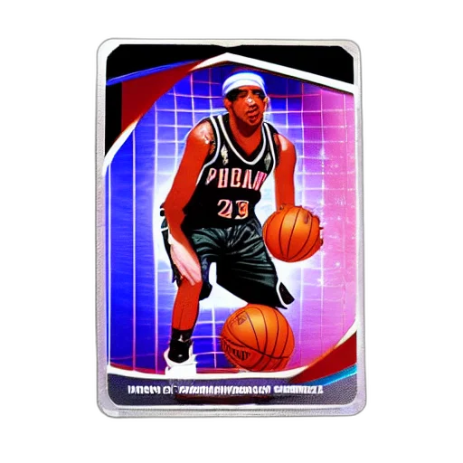 allen, iverson, holographic, basketball transparent PNG cut-out