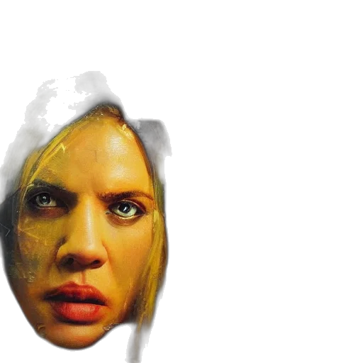 face, mask, hair, creature transparent PNG cut-out