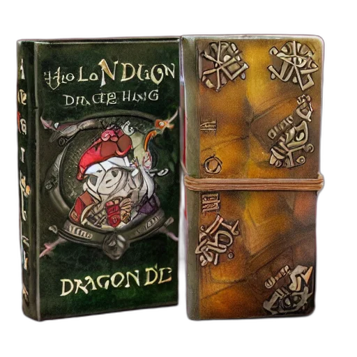 dragon, hoarding, dice, journal transparent PNG cut-out