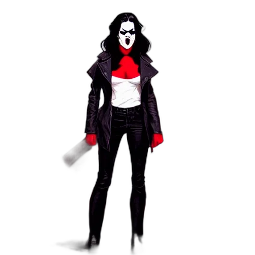 jacket, mask, comic book art, concept art transparent PNG cut-out