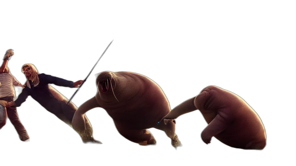 animal, creature, weapon, hair, concept art, 3d render, photorealistic, fantasy art transparent PNG cut-out