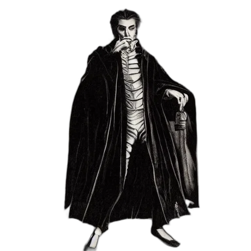 jacket, staff, mask, creature transparent PNG cut-out
